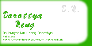 dorottya meng business card